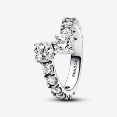 Anello Pandora Fascia Scintillante Intrecciata
