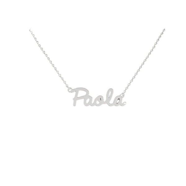 Collana Nome Paola In Acciaio 316 -