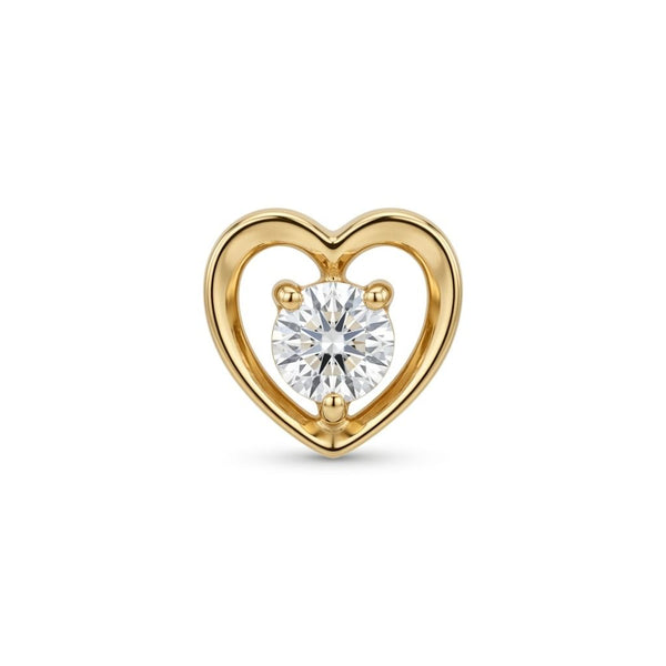 Charm Elements Cuore incanto con diamante ECF13856.001