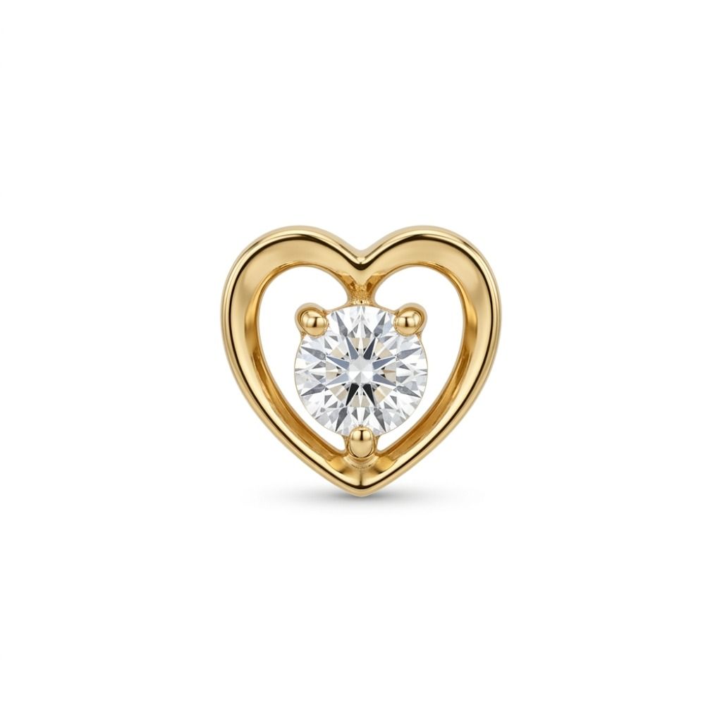 Charm Elements Cuore incanto con diamante ECF13856.001