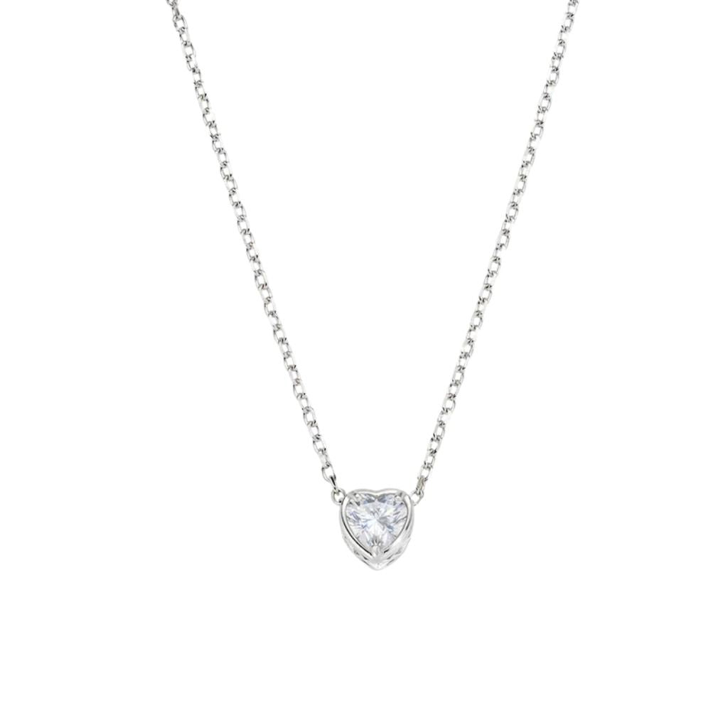 Collana Amen Amore Con Solitario A Cuore CLSHSBBZ5