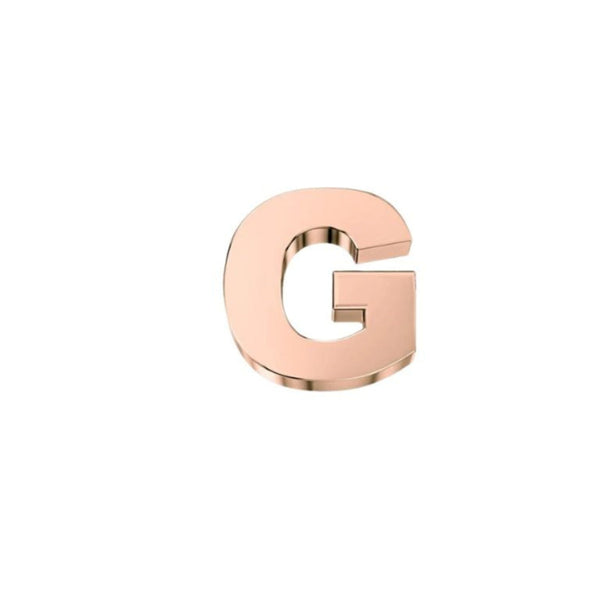 Lettera Elements G In Oro Rosa 18KT -