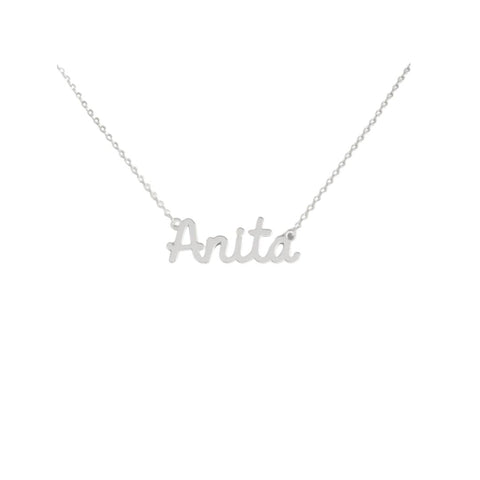 Anita Name Necklace in 316 Stainless Steel