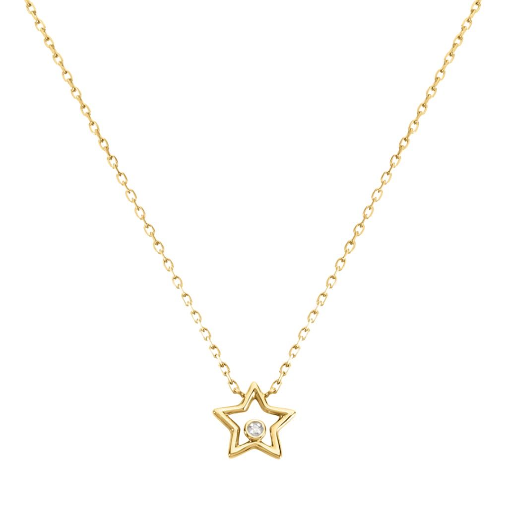 Collana Stroili Stella Mon Petit Oro Bicolore 9 KT Diamante 0,0023 ct 1436847