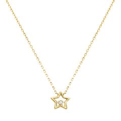 Collana Stroili Stella Mon Petit Oro Bicolore 9 KT Diamante 0,0023 ct 1436847