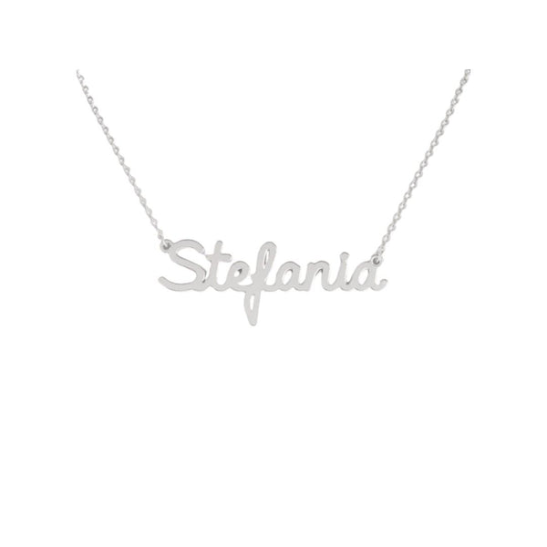 Collana Nome Stefania In Acciaio 316 -