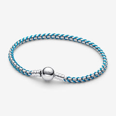 Pandora Turquoise Woven Fabric Bracelet