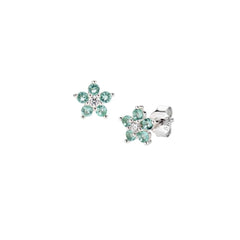 Orecchini Amen Fiore Con Petali Verde Acqua ESTEBVAB