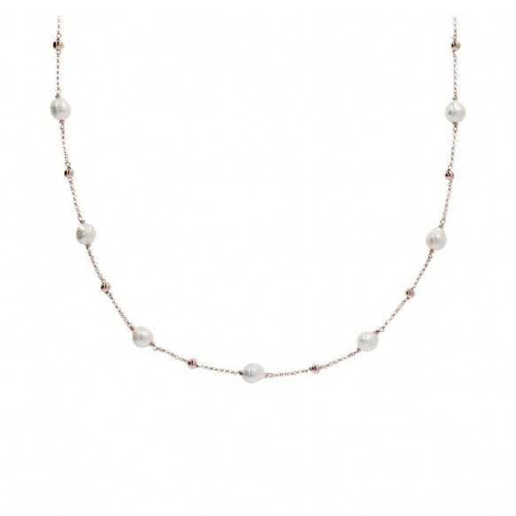 Collana Bronzallure In Golden Rosè E Perle WSBZ01006.WPRL
