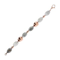 Pulsera Bronzallure Maxima con cuarzo nublado