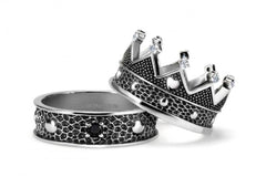 Anello Maria Cristina Sterling Corona Queen G2951-54