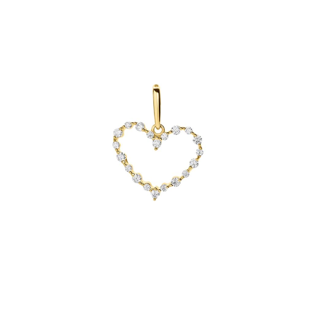 Ciondolo Stroili Cuore Poème Oro Giallo 9 KT Cubic Zirconia 1429089
