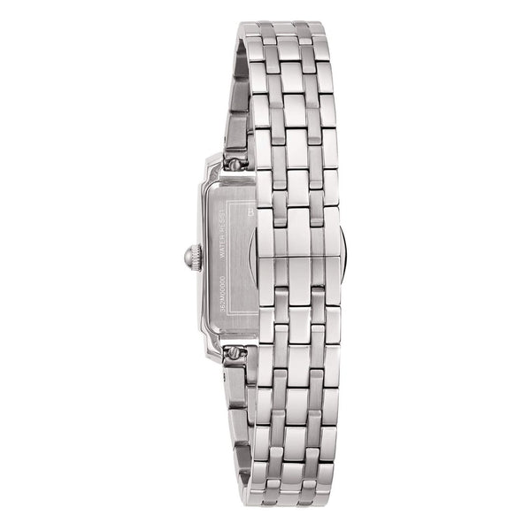 Orologio Bulova da Donna Sutton Tank con Cassa Rettangolare in Acciaio con Diamanti 96P244