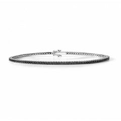 Giorgio Visconti Tennis Bracelet with Black Diamonds 1.80 ct BR37742U