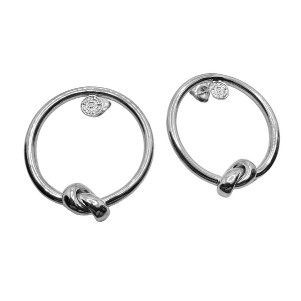 Orecchini Pianegonda Cerchi con Nodo d'Amore PNG016O001