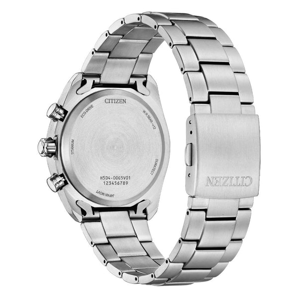 Orologio Citizen Uomo Crono Super Titanio 2590 Verde AT2590-59X