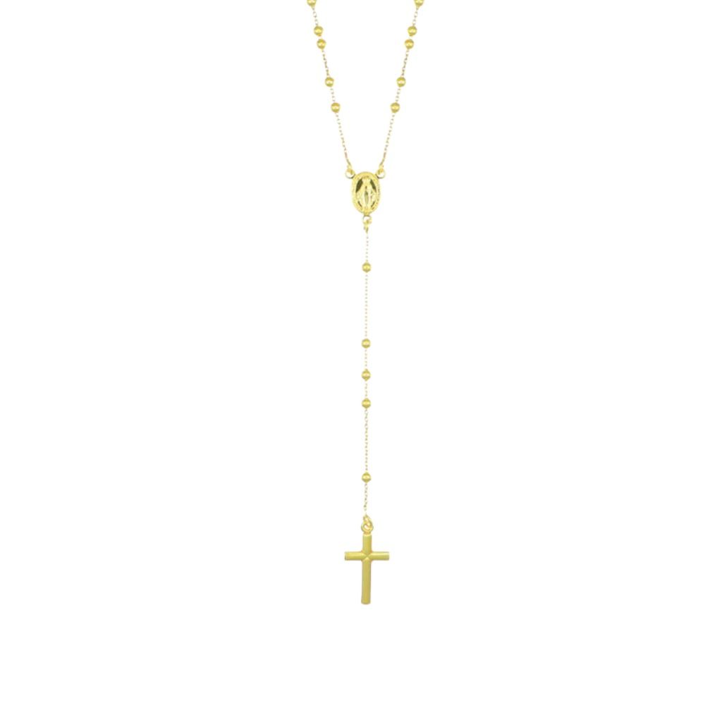 Collar Rosario Amén Clásico con Cuentas de 2 mm -