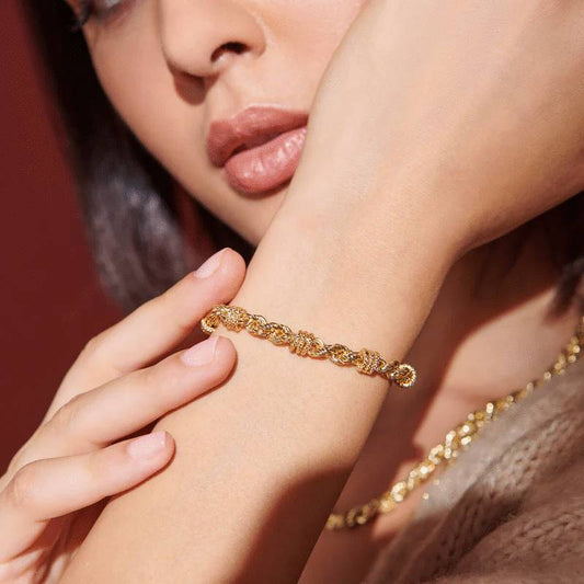 Bracciale Etrusca Catena Texture Corda