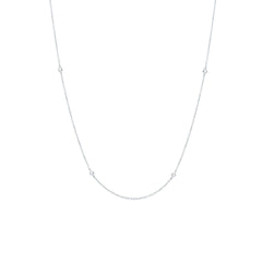 Collar Mirco Visconti de oro blanco con diamantes intercalados