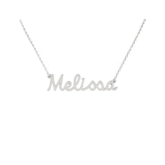Collana Nome Melissa In Acciaio 316 -