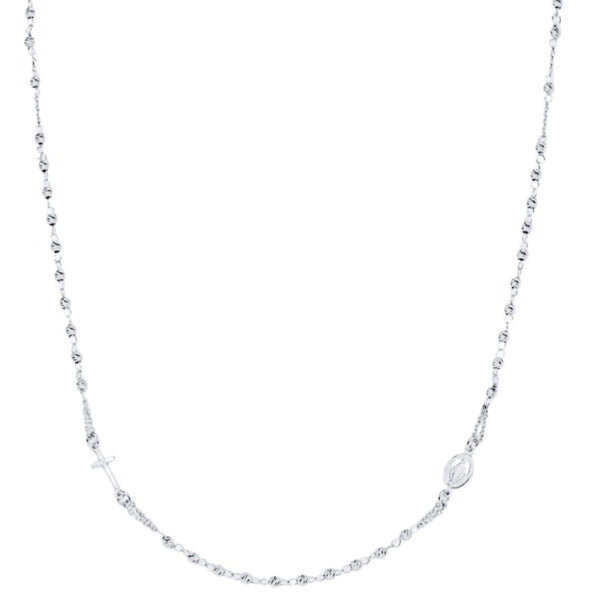 Collana Amen Rosario Con Sferette Diamantate CROBD3