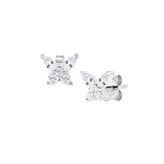 Amen Petals lobe earrings in 925 Silver -