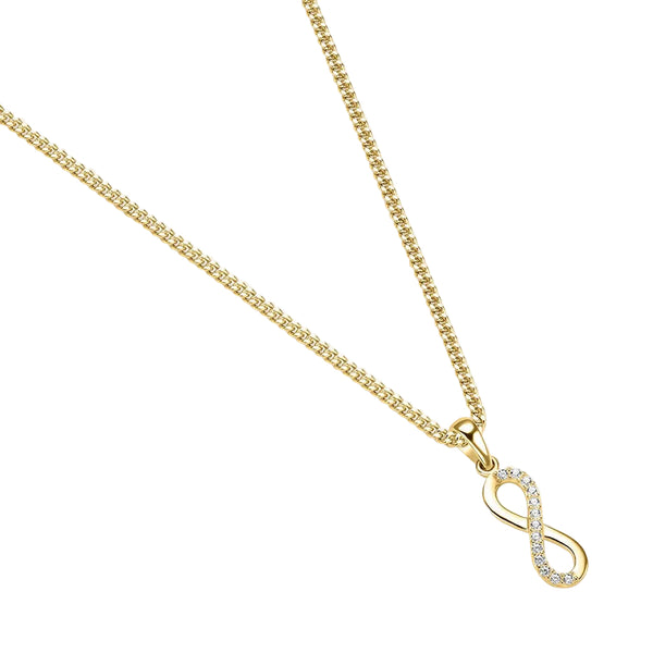 Ciondolo Stroili Infinito Oro Giallo 9KT Cubic Zirconia Bianco 1429248