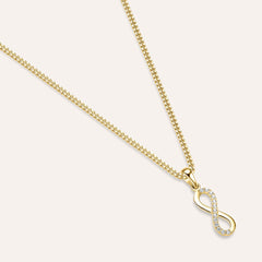 Ciondolo Stroili Infinito Oro Giallo 9KT Cubic Zirconia Bianco 1429248