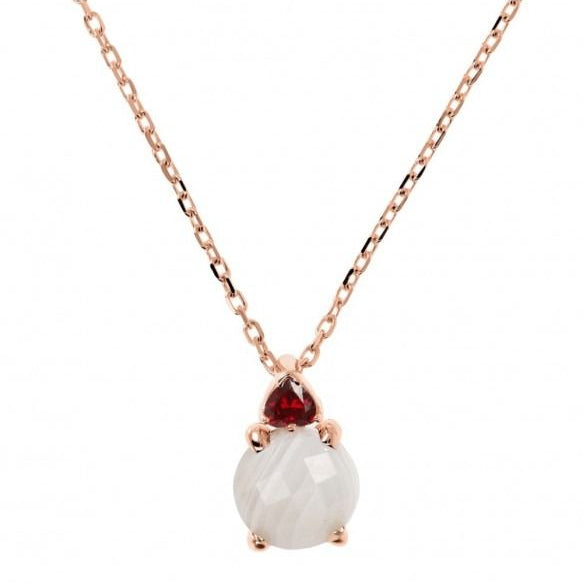 Bronzallure Pendant Necklace With Stones