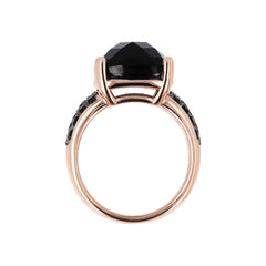 Anillo precioso Bronzallure con ónix negro