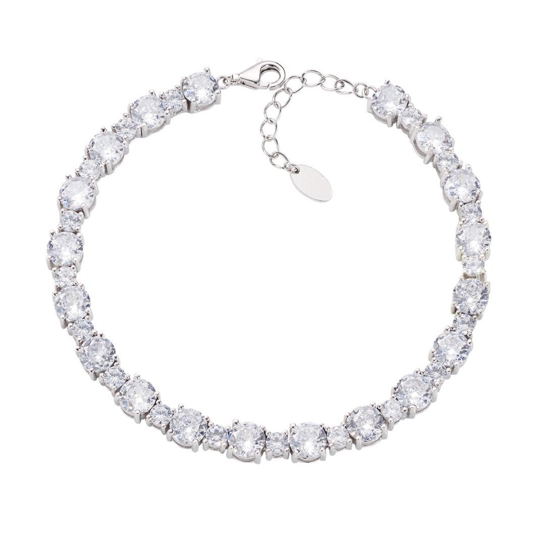 Stardust Tennis Bracelet with White Zirconia