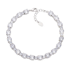 Stardust Tennis Bracelet with White Zirconia