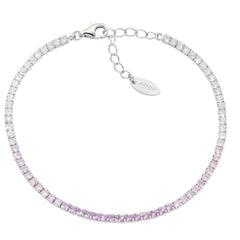 Bracciale Amen Tennis Degradé Rosa con Zirconi BTDEBRO16