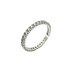 Veretta Girodito in Oro Bianco 18 KT e Zirconi AN081