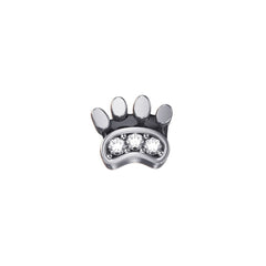 Charm Elements Orma Gatto in oro bianco e diamanti DCHF7428.001
