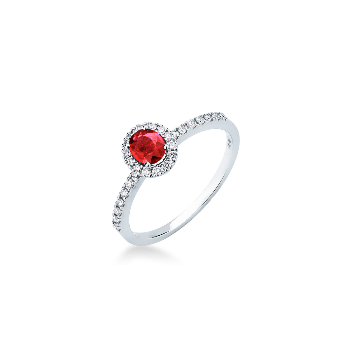 Mirco Visconti Ring with Natural Ruby and Diamonds
