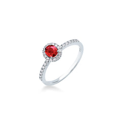 Mirco Visconti Ring with Natural Ruby and Diamonds