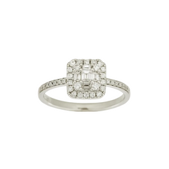 Giorgio Visconti Magic Ring with Brilliant-Cut and Carrè Diamonds