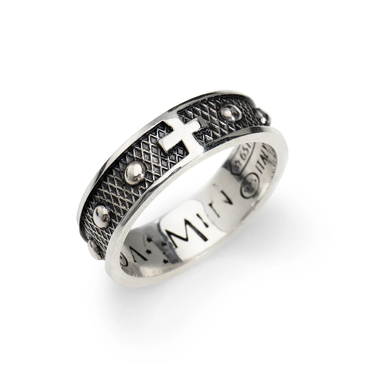 Anello Amen Croce Rosario