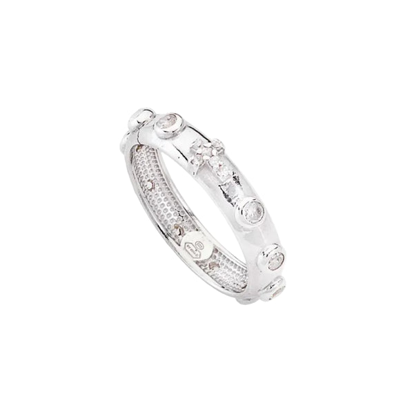 Anello Amen Rosario Con Zirconi AROBB