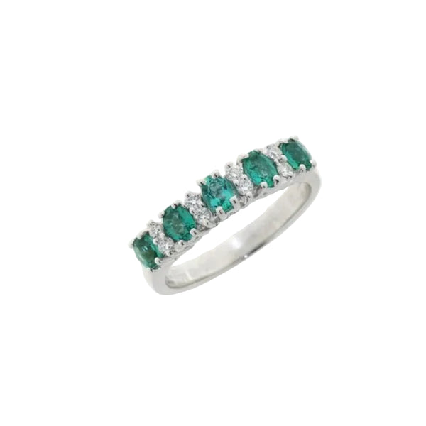 Anello Mirco Visconti Veretta con Smeraldi Naturali e Diamanti BG301/S