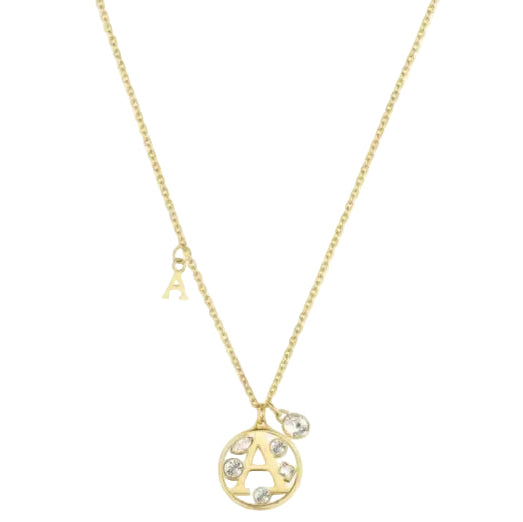 Brosway Chakra Alphabet Initial A Necklace in Gold