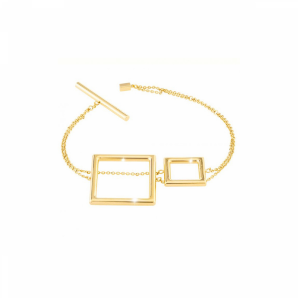 Pulsera Rebecca Ludi con dos cuadrados
