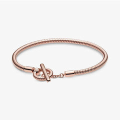 Pandora Bracelet with Rose T-Clasp