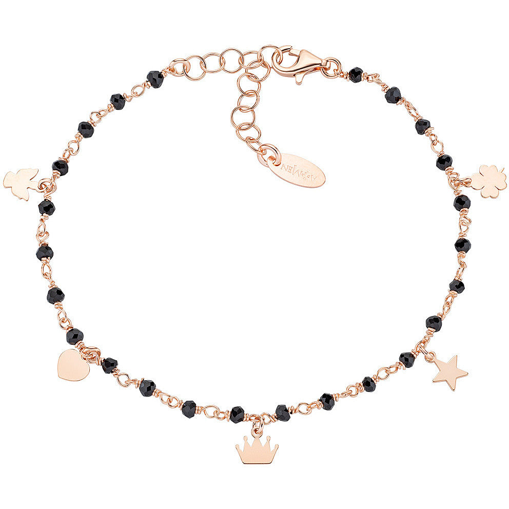 Pulsera Amen Elegance con cristales negros