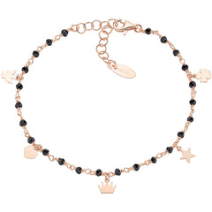 Pulsera Amen Elegance con cristales negros