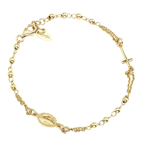 Bracciale Amen Rosario Dorato BROG3