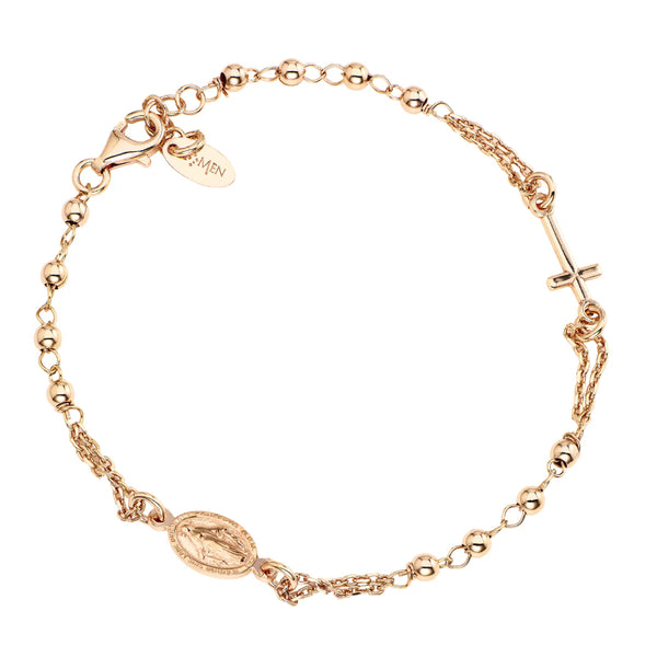 Bracciale Amen Rosario Rosè BROR3