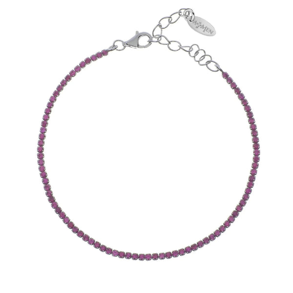 Bracciale Amen Tennis Mania Con Zirconi Fucsia BT1BR17