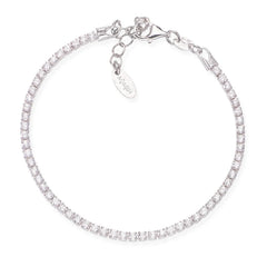 Amen Tennis Bracelet with White Zircons